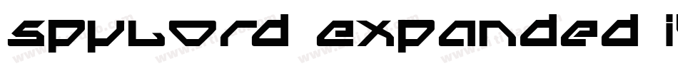 Spylord Expanded Italic字体转换
